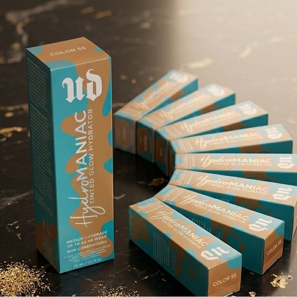 Urban Decay Hydromaniac Tinted Glow Hydrator Foundation Shade 55 Medium Neutral - Picture 2 of 6